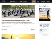 Tablet Screenshot of cardiniacivicconcertband.com.au